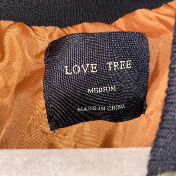 Love Tree Olive Zip-up Bomber Jacket - Picture 2 of 3